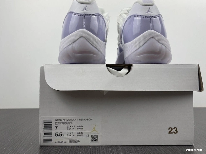 Rep LUCY Low AH7860-101 11 Pure WMNS Air Violet Jordan 0726